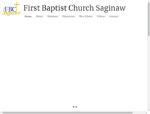 Tablet Screenshot of fbcsaginaw.org